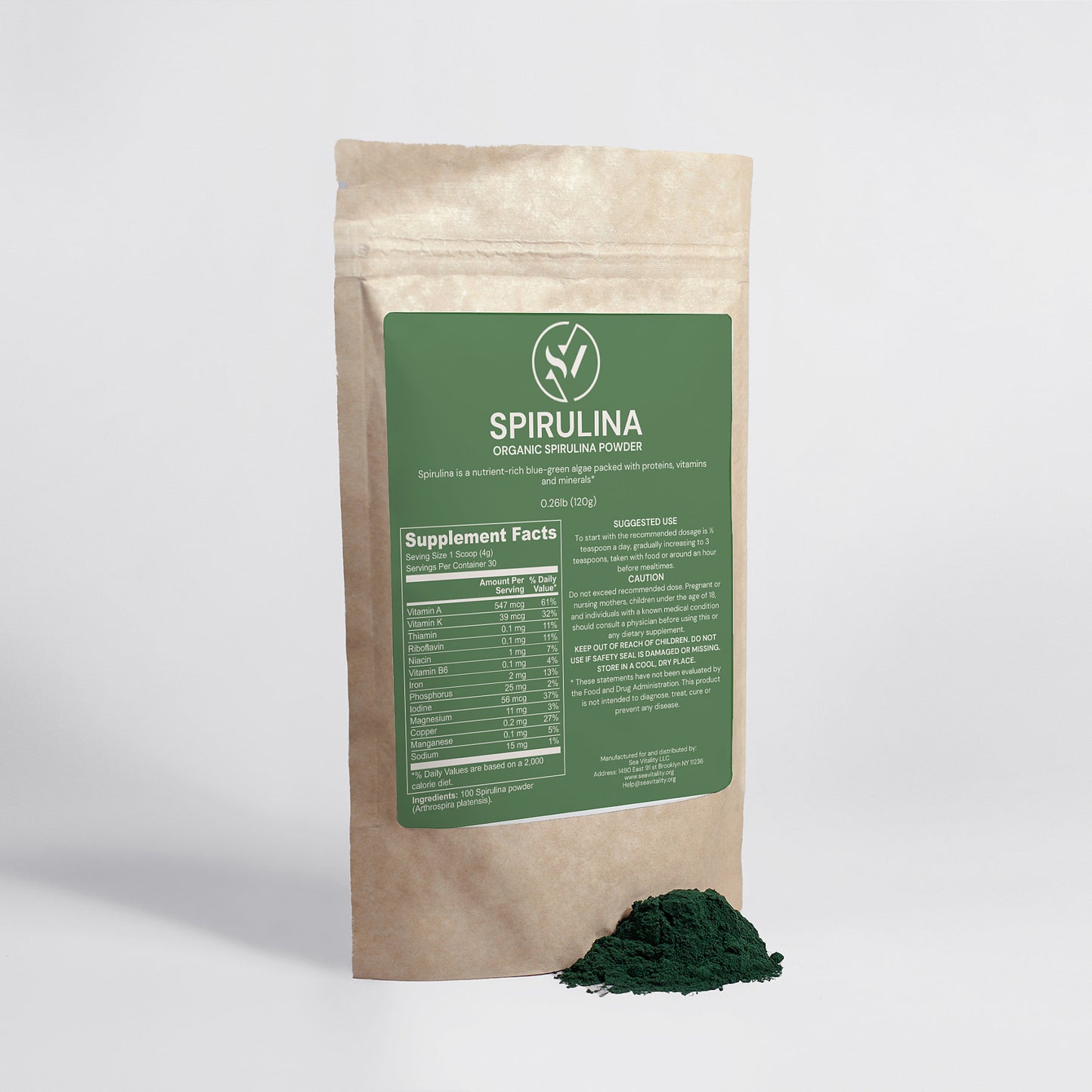 Organic Spirulina Powder